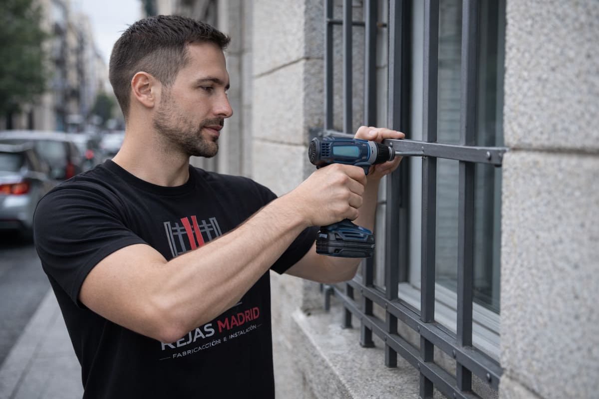 Fabricación e instalación de rejas en Ventanas en Madrid